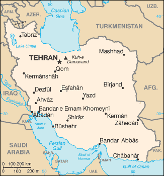 Map of Iran