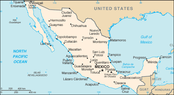 Map of Mexico