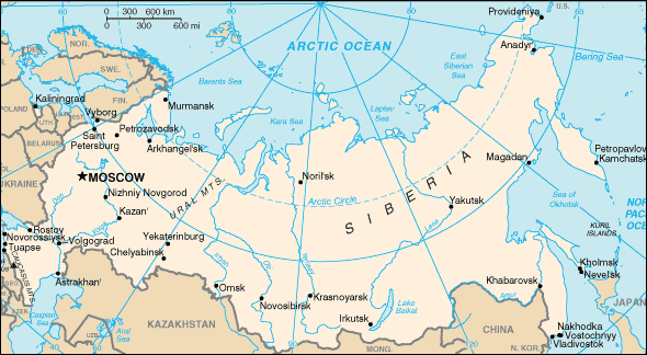 Map of Russia