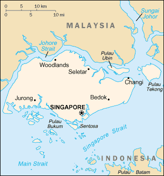 Map of Singapore