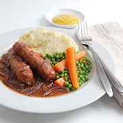 bangers and mash