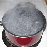 boiling water