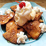 sopapillas and ice-cream